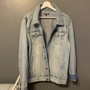 Oversized Jean Jacket HOT TOPIC